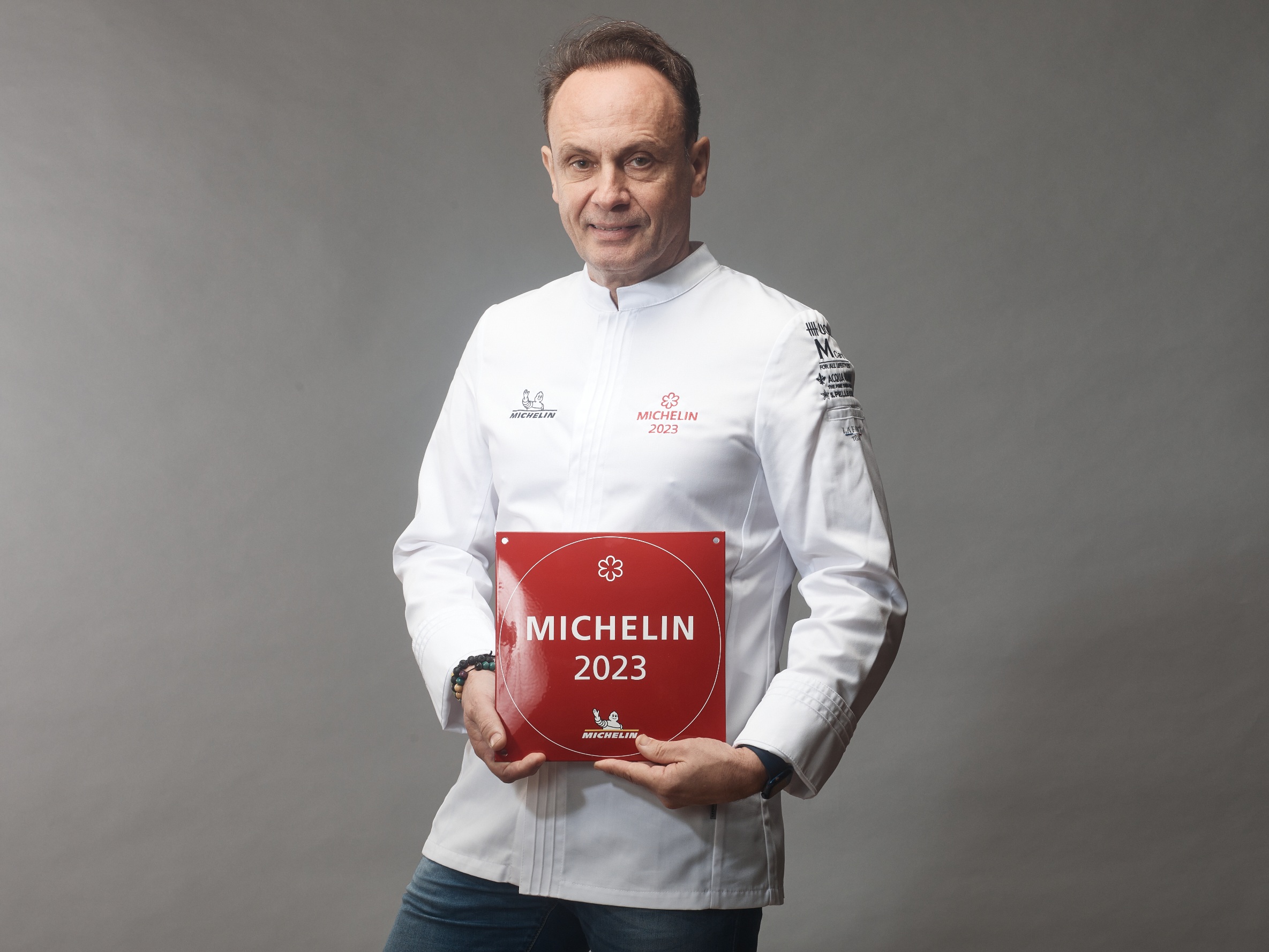 Chef receiving Michelin star